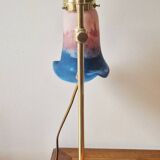 Art Nouveau style lamp - Brass and glass paste - 1920s period