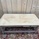 Coffee table – Louis XIII style – Solid cherry wood – Parquet top