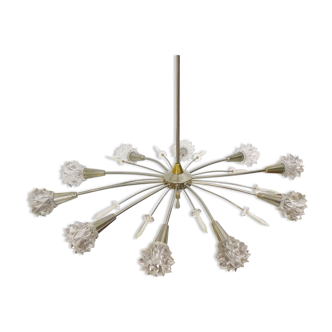 Chrome & star chandelier