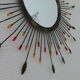 Miroir soleil vintage, 45 x 45 cm