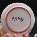 Earthenware coffee service signed Jean Austruy Vallauris around 1970 - Cups - saucers - milk pot