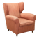 Vintage bergère armchair in wood and fabric, Italy, 1950s-1960s