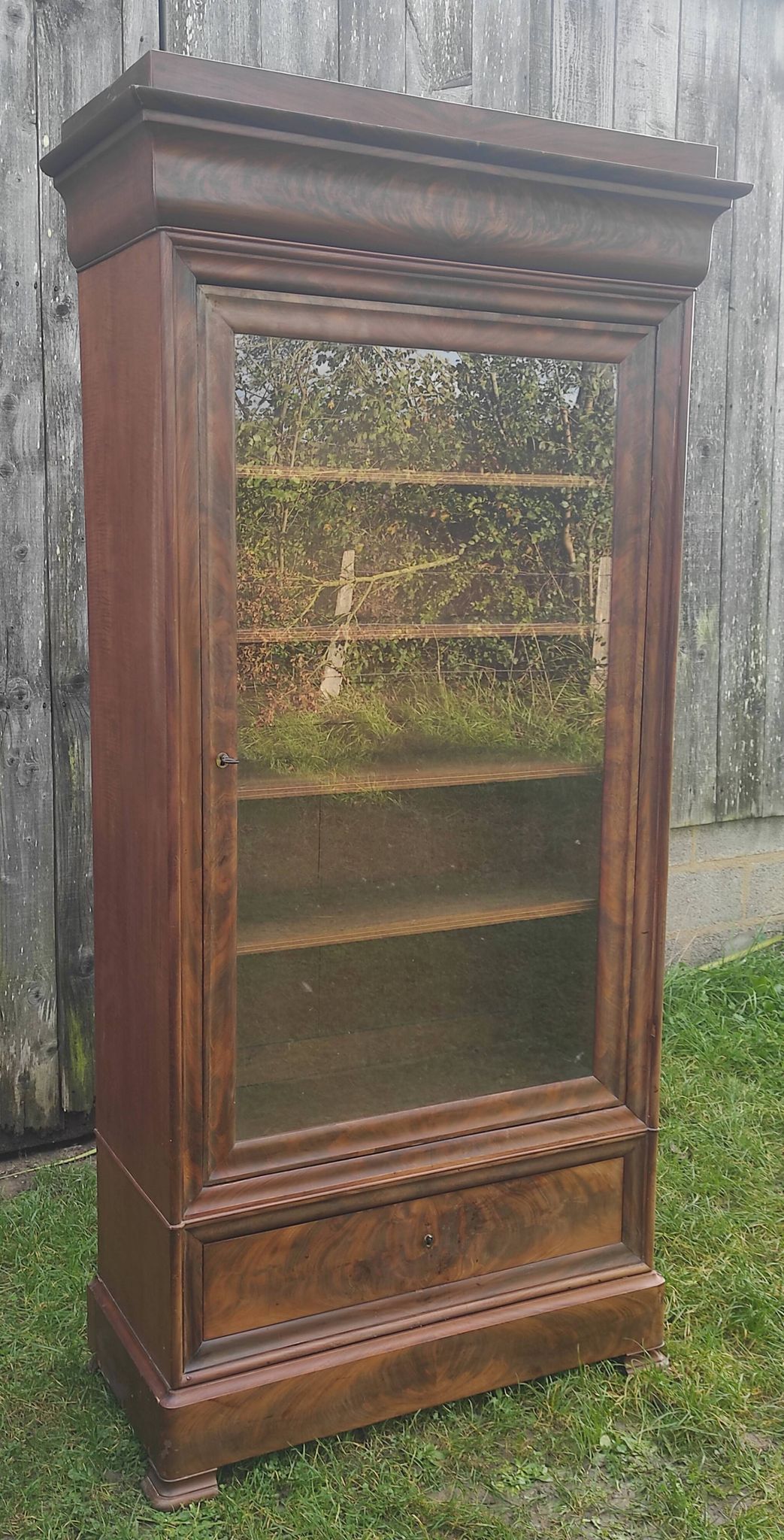 Parisian glass cabinet.