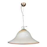 Beige Murano glass pendant light by De Majo, Italy, 1970s.