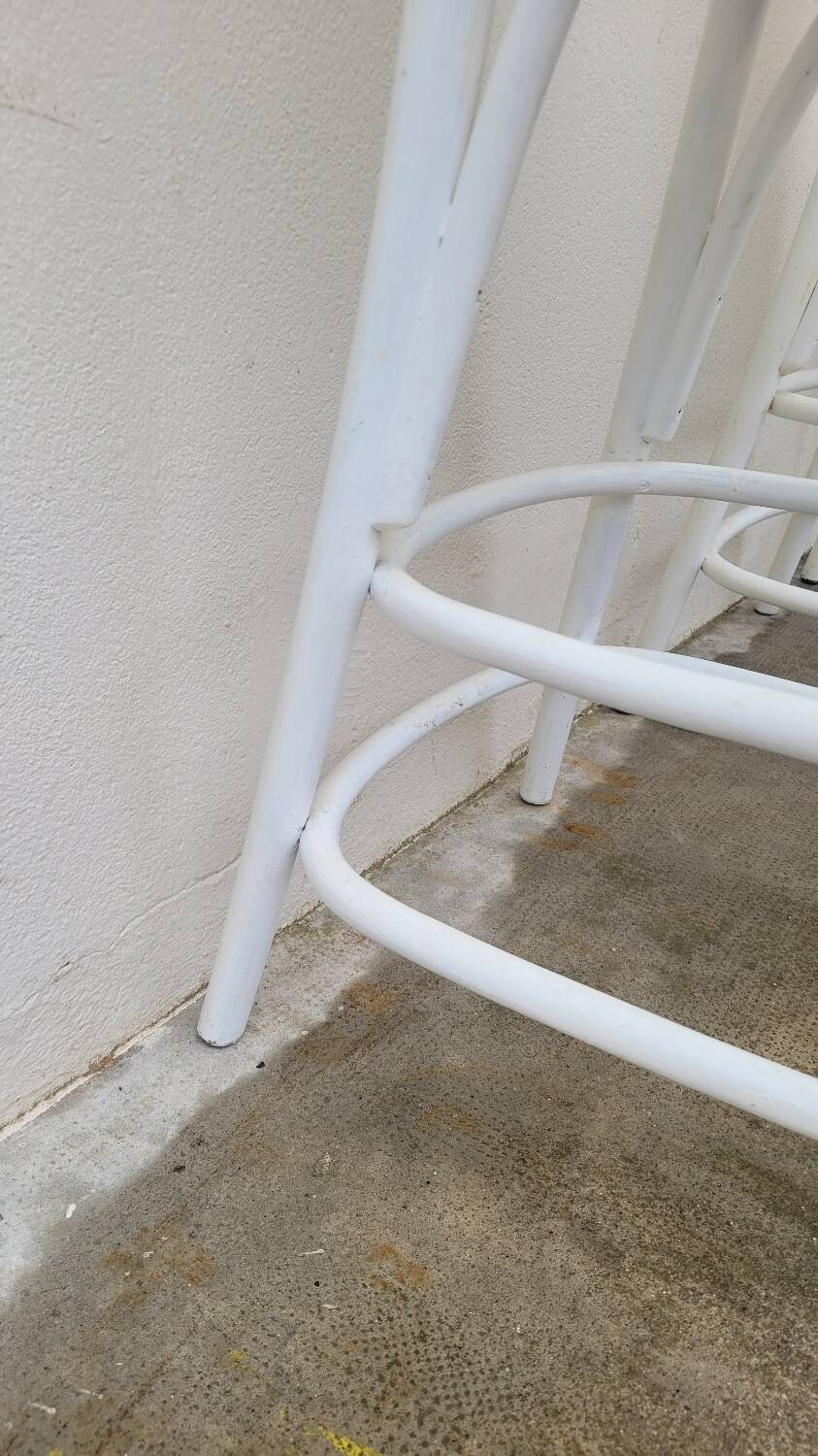 Set of 3 bentwood restaurant bar stools bistro