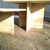 Two coffee tables giggle in travertine