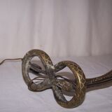 Bronze cobra lamp art deco