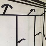 Large modernist wrought iron cloakroom from the 1950s.