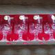 6 petits verres en cristal trempé d'environ 10 cl