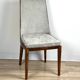 American Art Deco style chair, in solid walnut wood