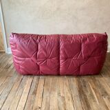 Hans Hopfer "Informel" model sofa, in burgundy leather
