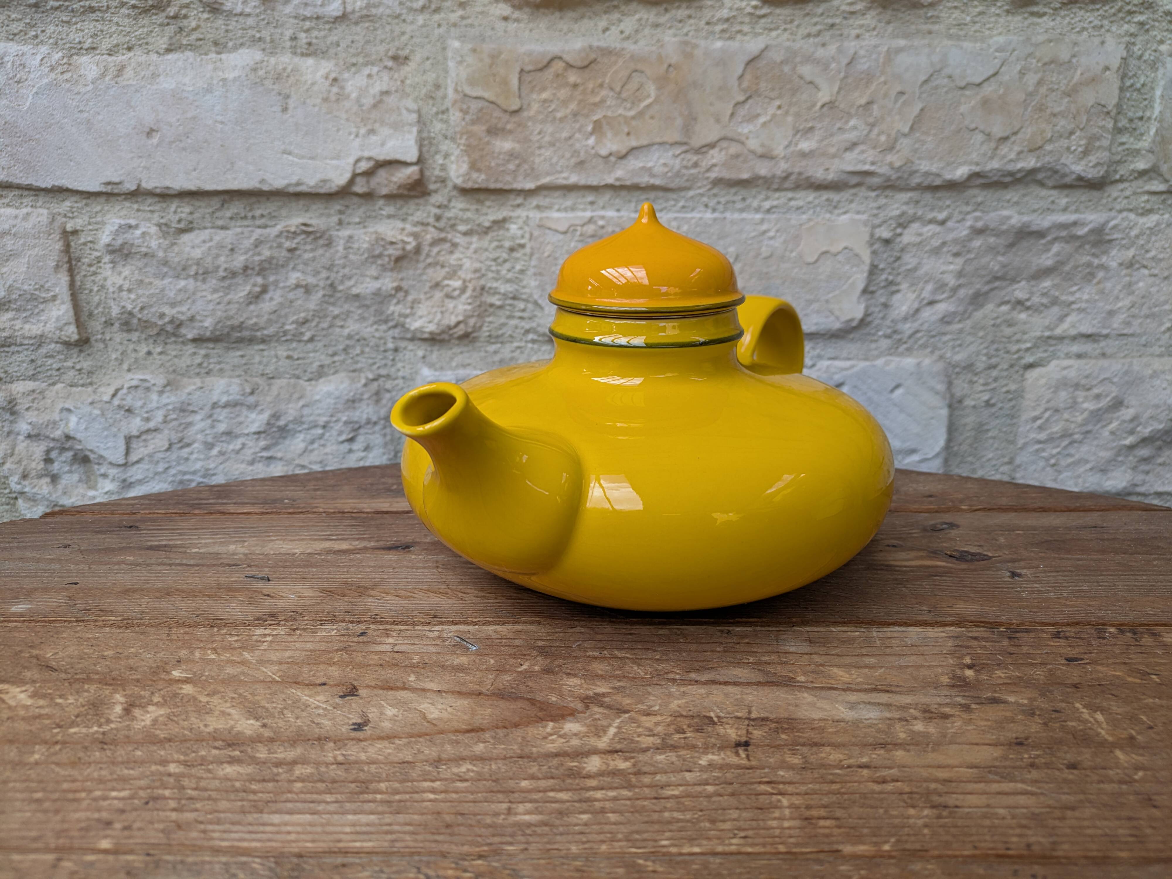 Yellow teapot from the 60s/70s series Pop Design Inger Persson Rörstrand Sweden