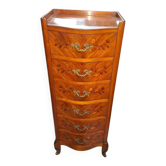 "Marquetry chest of drawers"