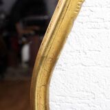 Louis XV style mirror in resin gilded with gold leaf, France 1960