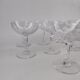 10 crystal champagne coupes from Saint Louis, model VIC.