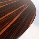 Macassar ebony round dining table Ø 128cm
