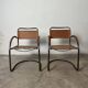 Pair of Effezeta camel cantilever armchairs, Made in Italy, 1970