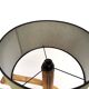 Lampadaire sculptural en rotin cintré