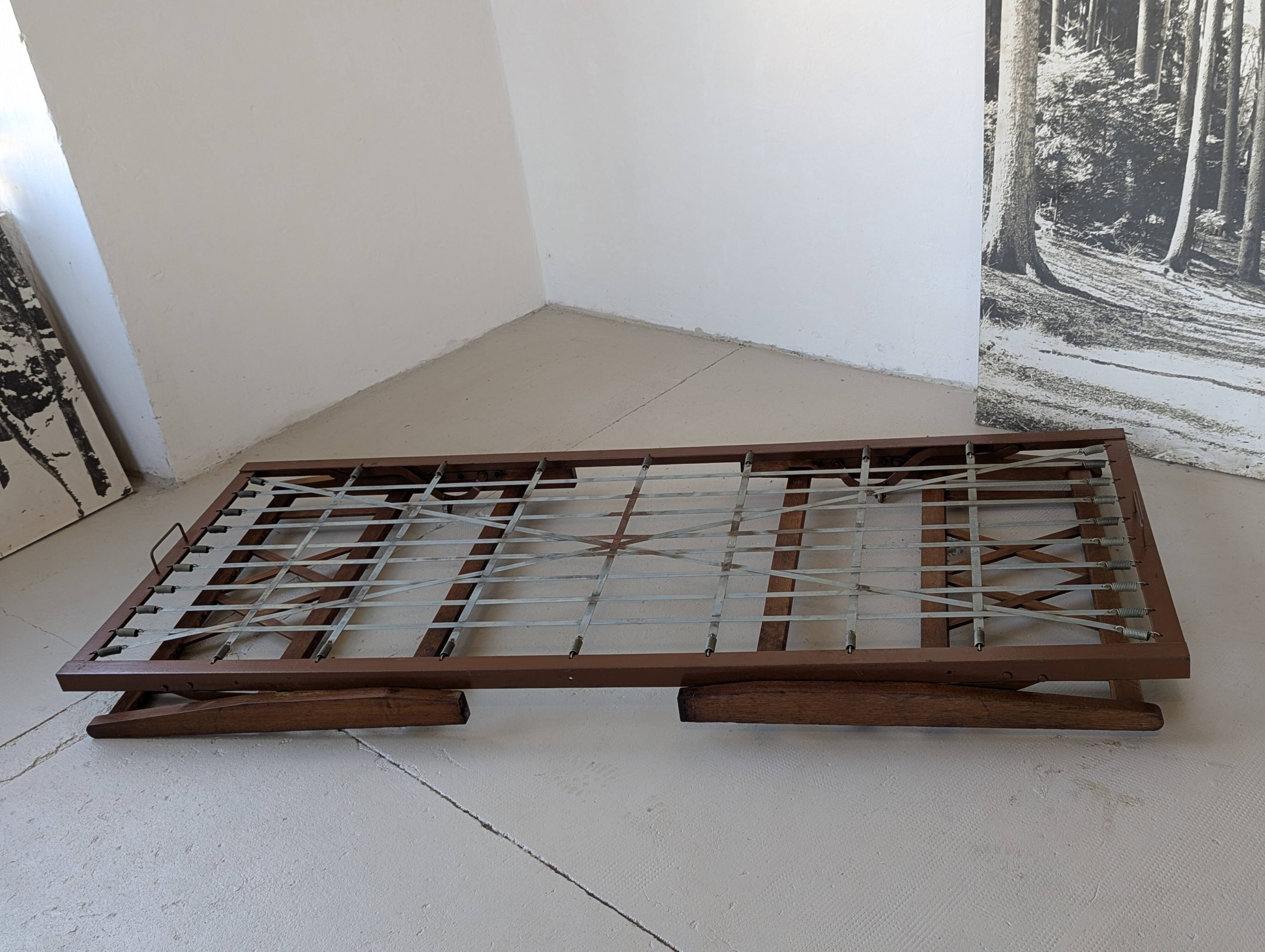 Bed, daybed, style reconstruction, in oak, 1950s.