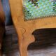 In the spirit of Alfonce Mucha's forms: Art Nouveau period bench
