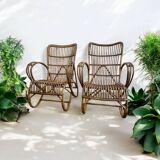 2 fauteuils en rotin