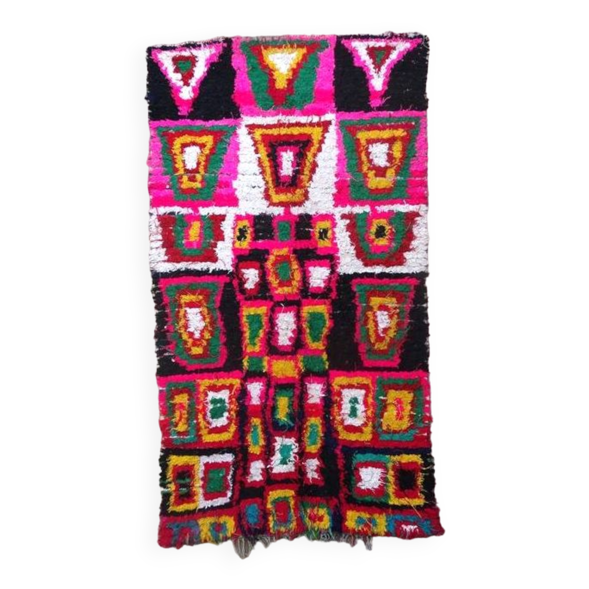 Berber carpet boucharouette wide 235x130 cm