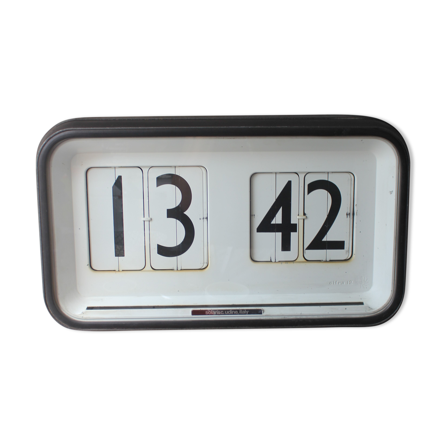 Vintage Clock Solari Udine, 1960