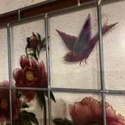 Vitrail « végétation aux pivoines »