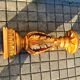 Decorative plaster column - gold lamp base - Creation JP France