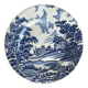 Assiette style anglais faïence lunéville 1950