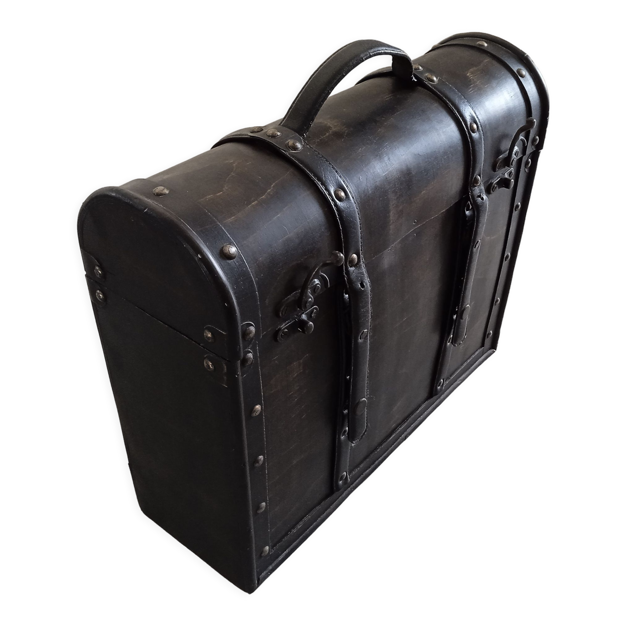 Mini bar vintage wooden briefcase