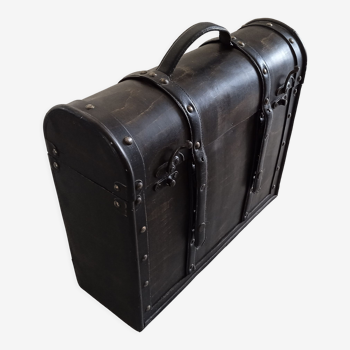 Mini bar vintage wooden briefcase