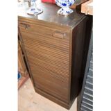 Vintage wooden roller shutter cabinets