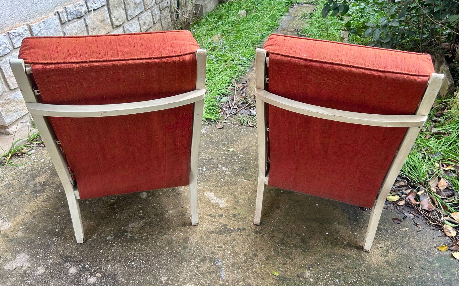 Pair of antique armchairs