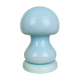 Vintage blue glass mushroom lamp
