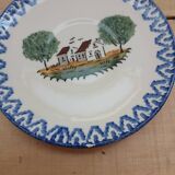 5 small Saint Clément plates/saucers