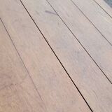 Rustic restaurant bistro table in solid oak, 1900 period - 1m85