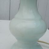 Pair of light blue alabaster lamps