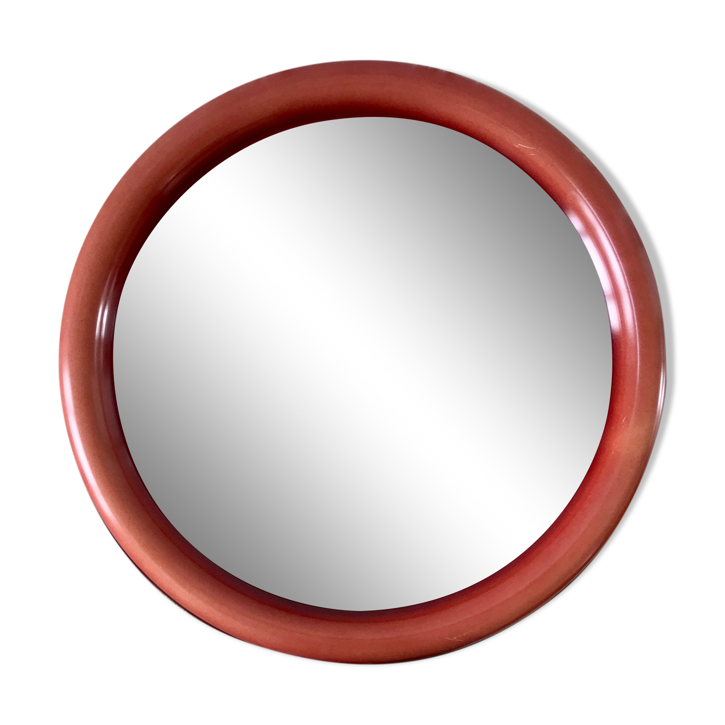 Round plastic mirror 70s