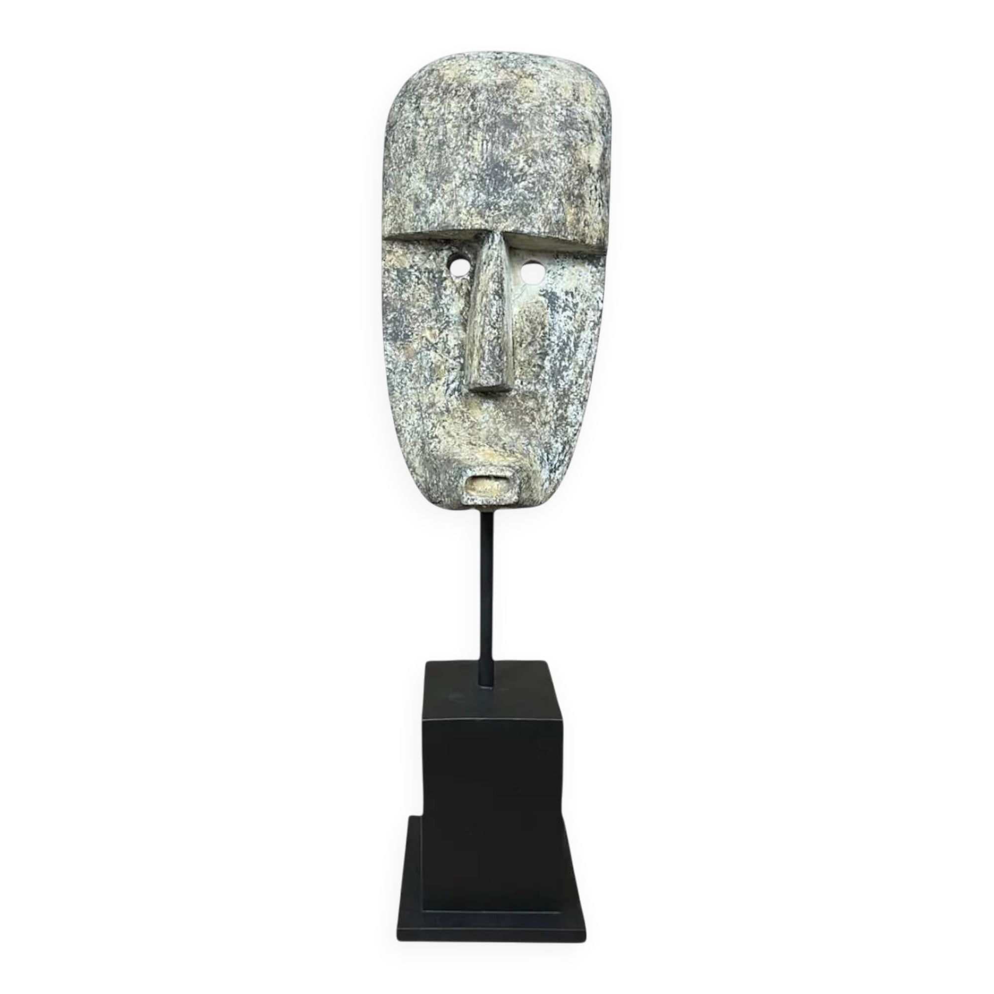 Large tribal sculpture on metal base – Agung XL