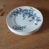 5 flat plates Terre de fer HB & Cie