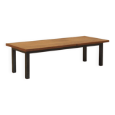 Danish teak coffee table with metal base, 1960s