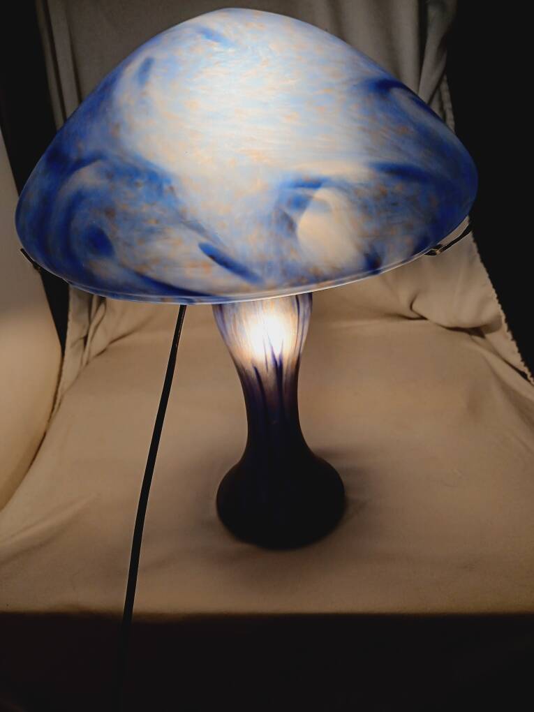 Lampe champignon Verrerie de Vianne