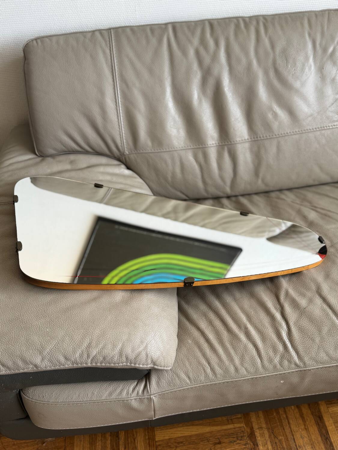 Miroir asymétrique vintage