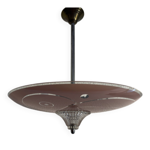 Suspension vintage 1950 - rose