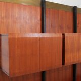 Mid century teak bookcase - wall unit frigerio 1950s