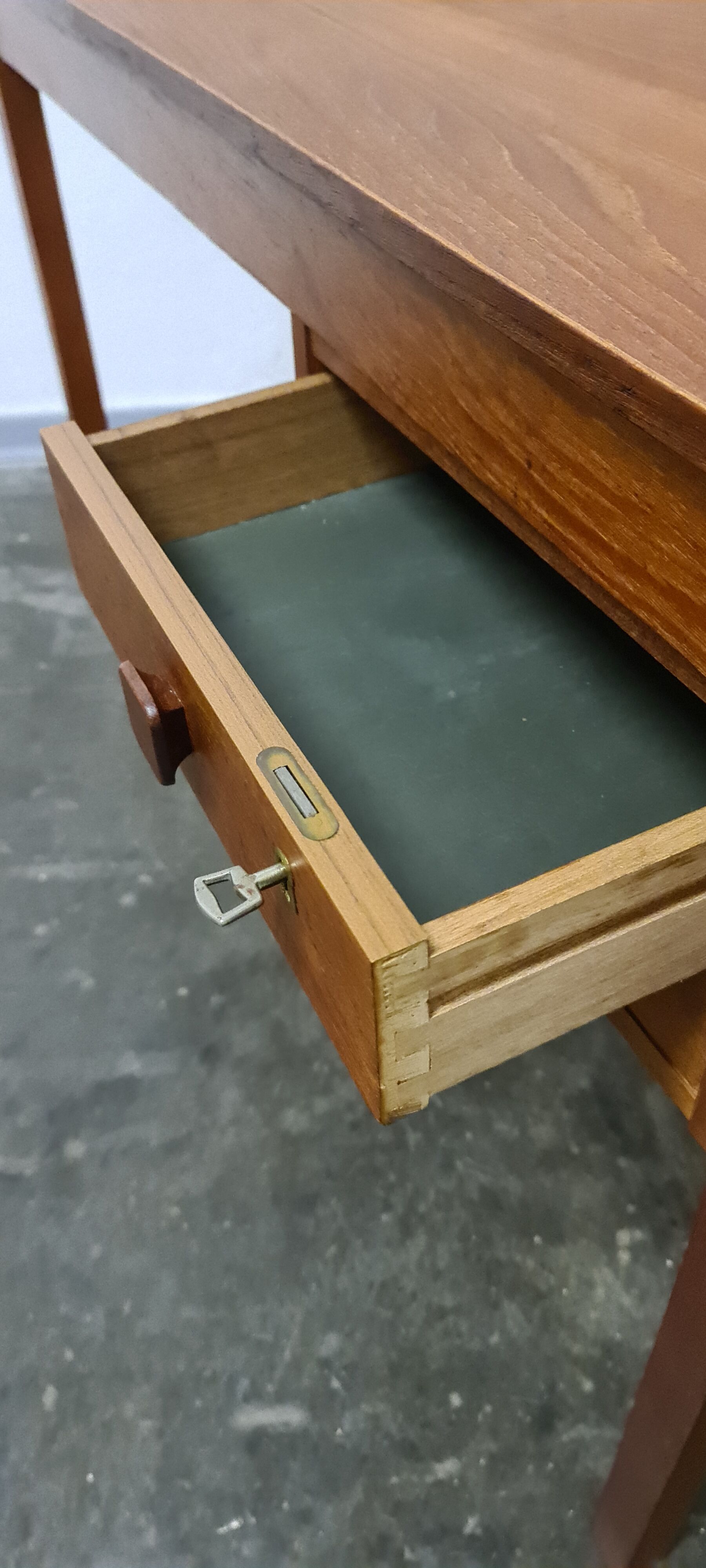 Vintage teak writing table