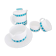 Lot 1 teapot 1 milk pot 2 cups vintage blue