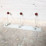 3-hook wall coat rack