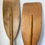 Old wooden oars